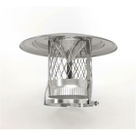 HOME SAVER 5 In. Inverted Cone Cap With 0.75 In. Mesh - 304 Alloy 14510